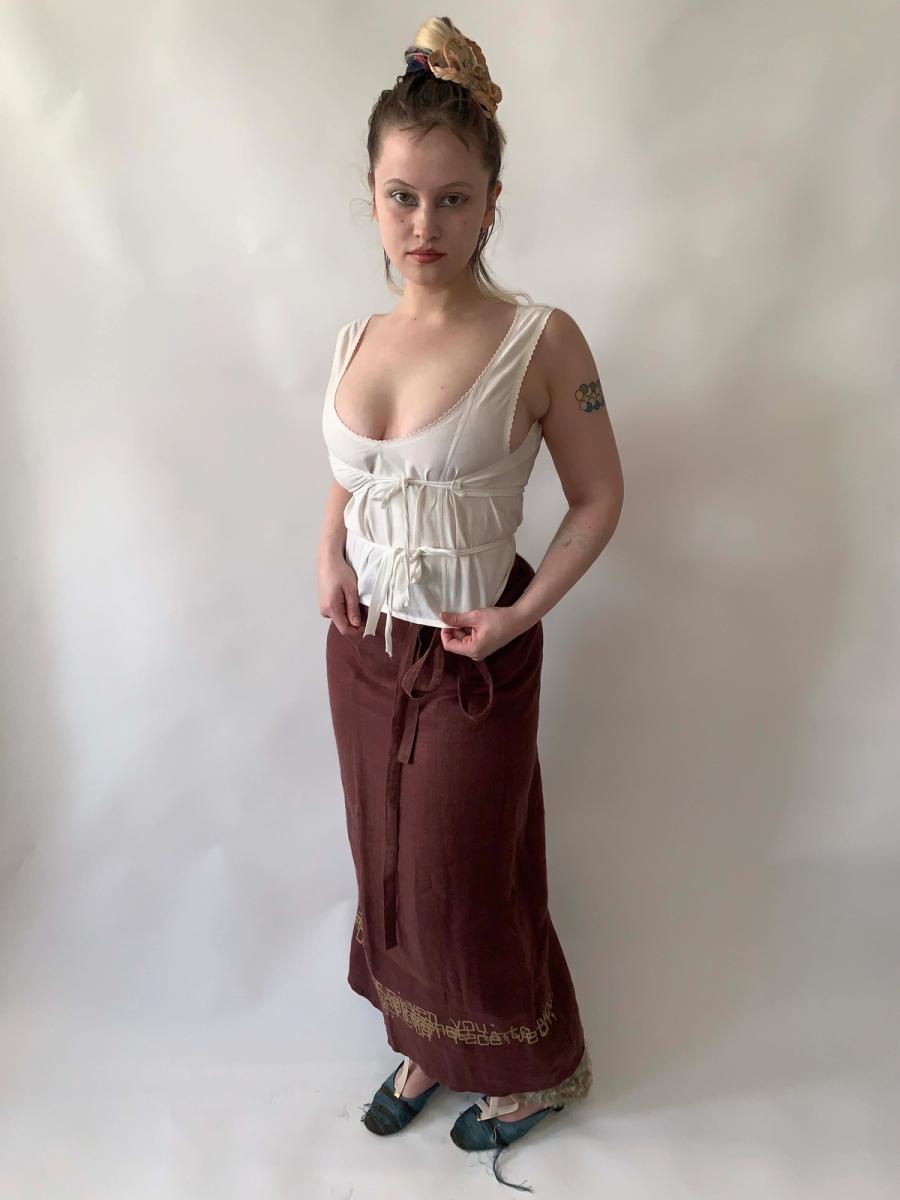 1890s-Early 1900s Unusual Wrapping Undergarment product image