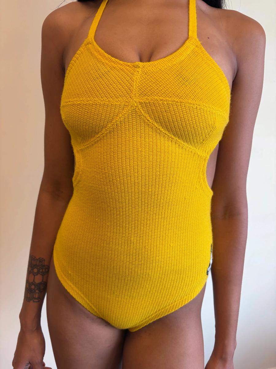 1930s French EMO Knit Bathing Suit  product image