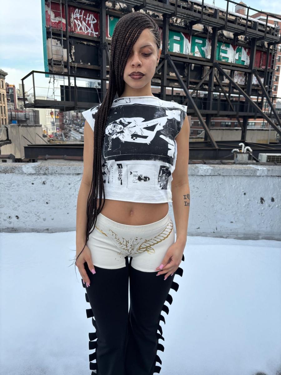 NANA Detachable Fur Tee 1 product image