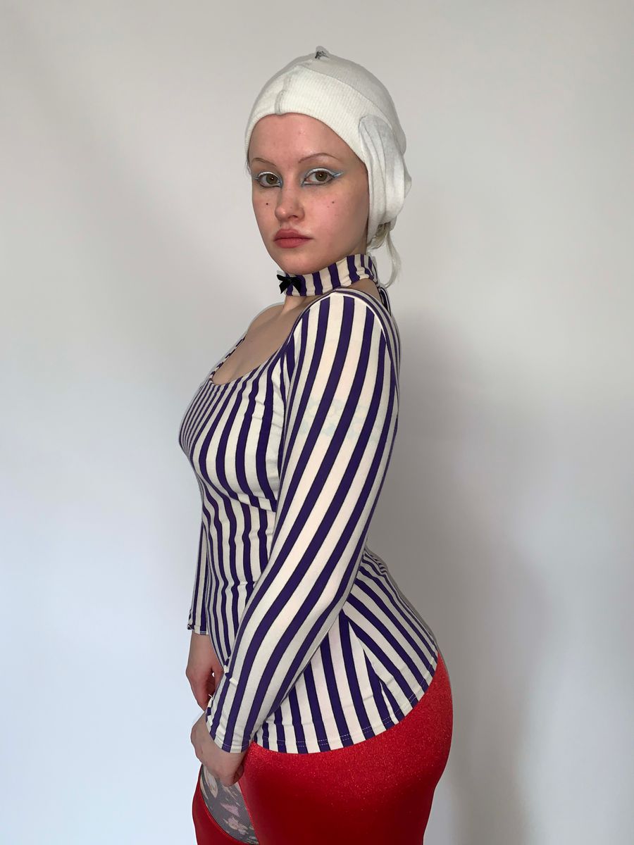 Junior Gaultier 1992 Striped Choker Top product image
