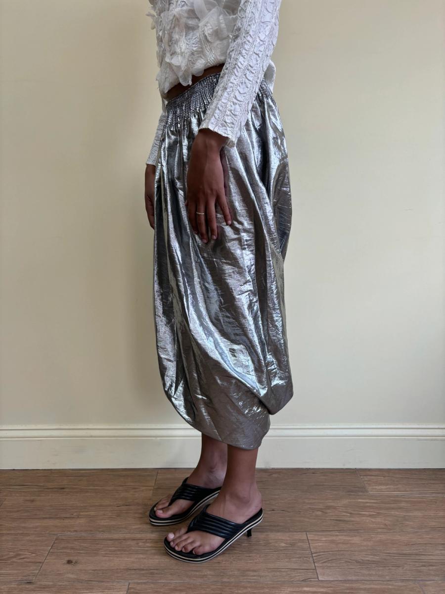 Angelo Tarlazzi Double Waistband Bubble Hem Skirt product image