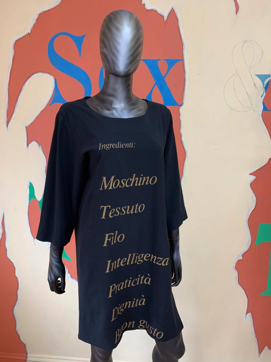 Vintage Moschino 'Ingredienti' Shift Dress product image