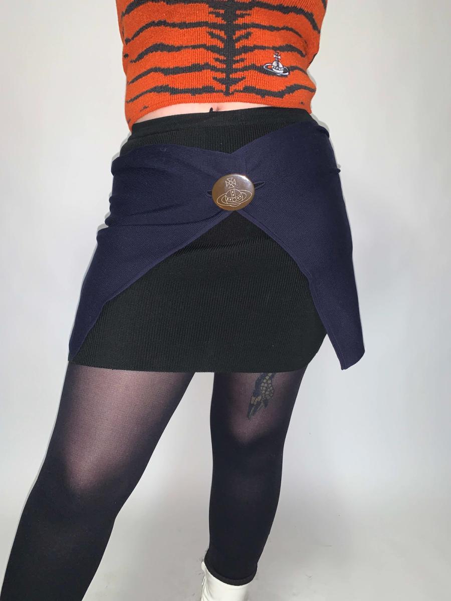 Vivienne Westwood Gold Label Button Knit Draped Mini product image