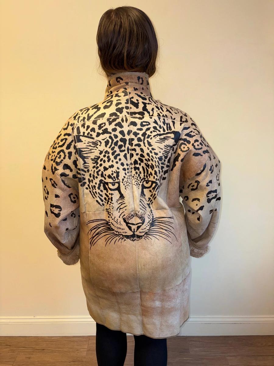 80s Krizia Painted Leopard Jacket product image