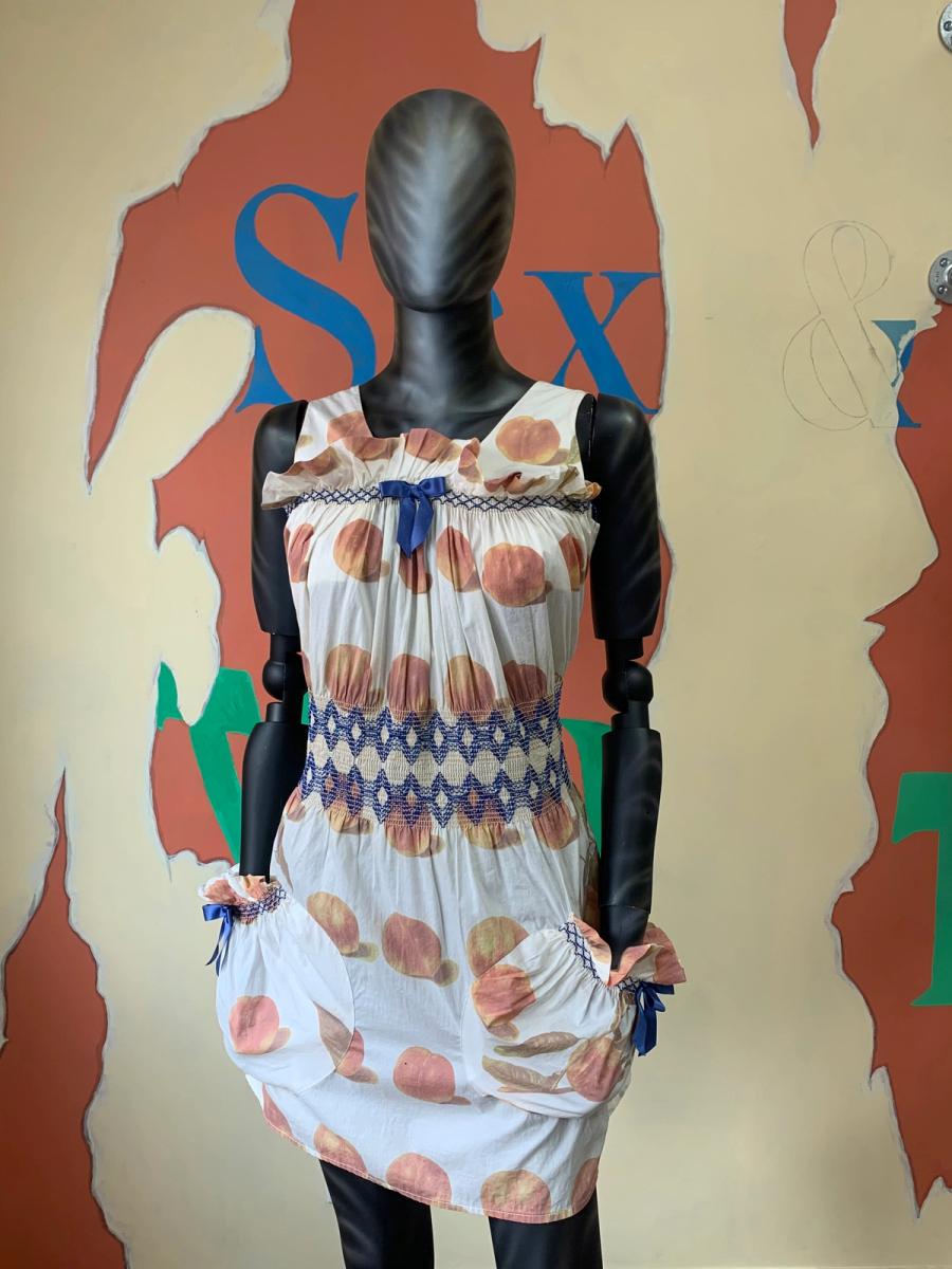 Vivienne Westwood S/S 1997 'Vive la Bagatelle' Smocked Peach Dress product image