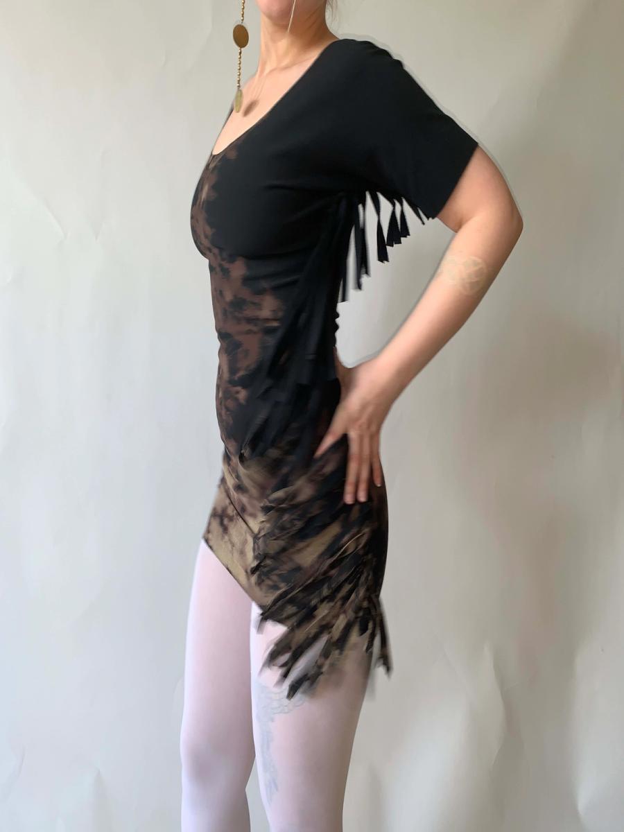 90s Avant-garde Fringe Tunic product image