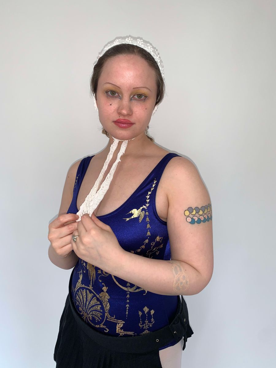 Antique Crocheted French Knot Nightcap product image