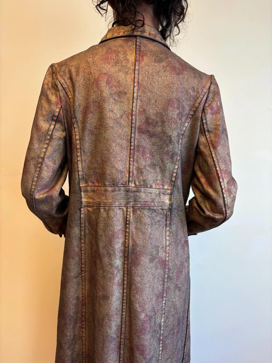 Jane Marple Coated Metallic Rose Trench product image