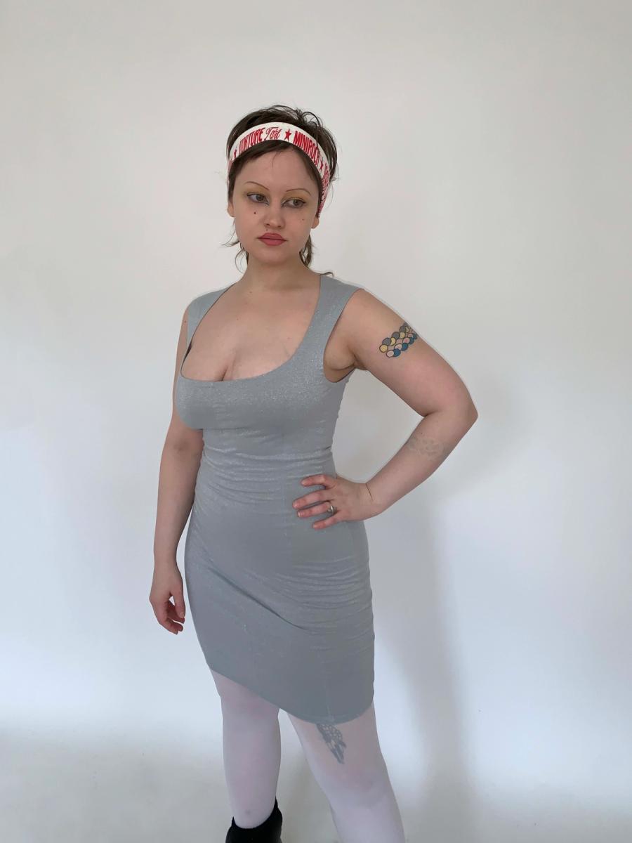 80s/90s Pam Hogg Glitter Bodycon Dress  product image