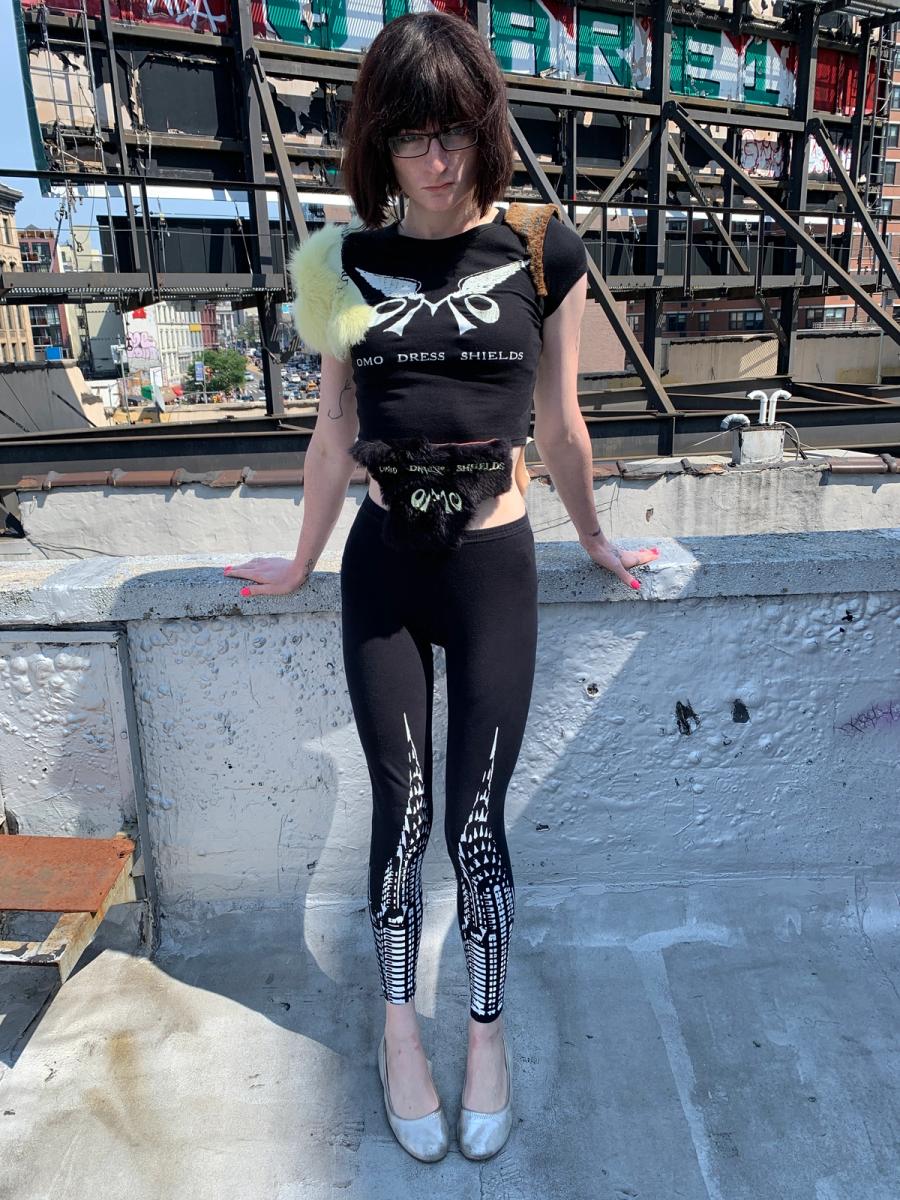 Chrysler Building & Anatomical Leopard Print Leggings product image