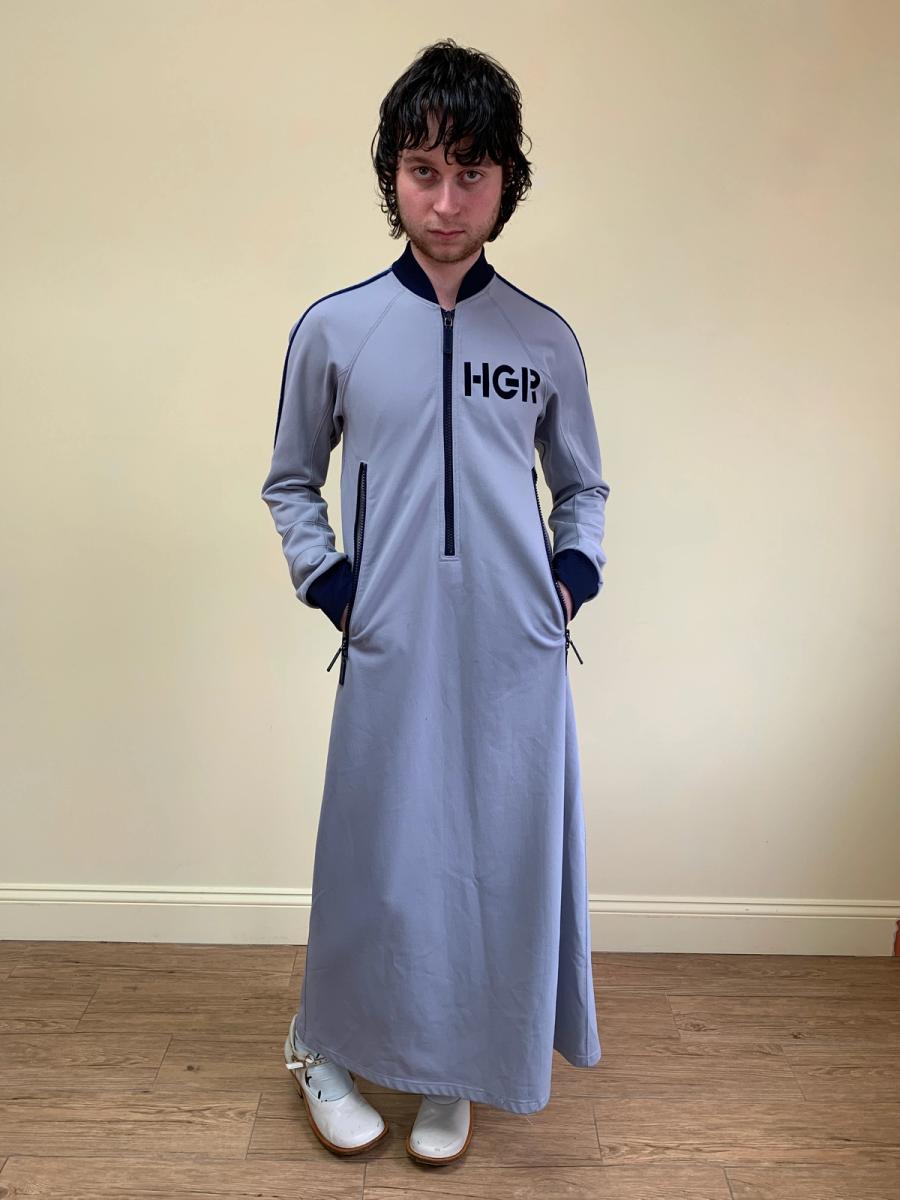 90s Heretic Goes Round Long Track Jacket Dress product image