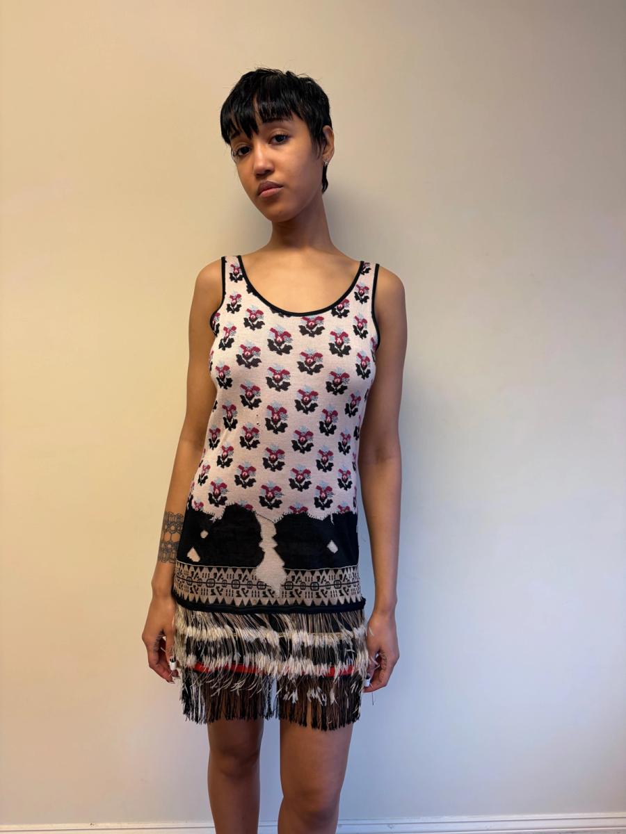 Chanel Knit Dress with Feathers product image