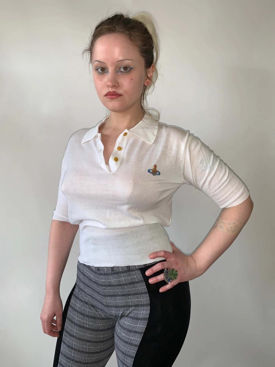 90s Vivienne Westwood White Polo product image