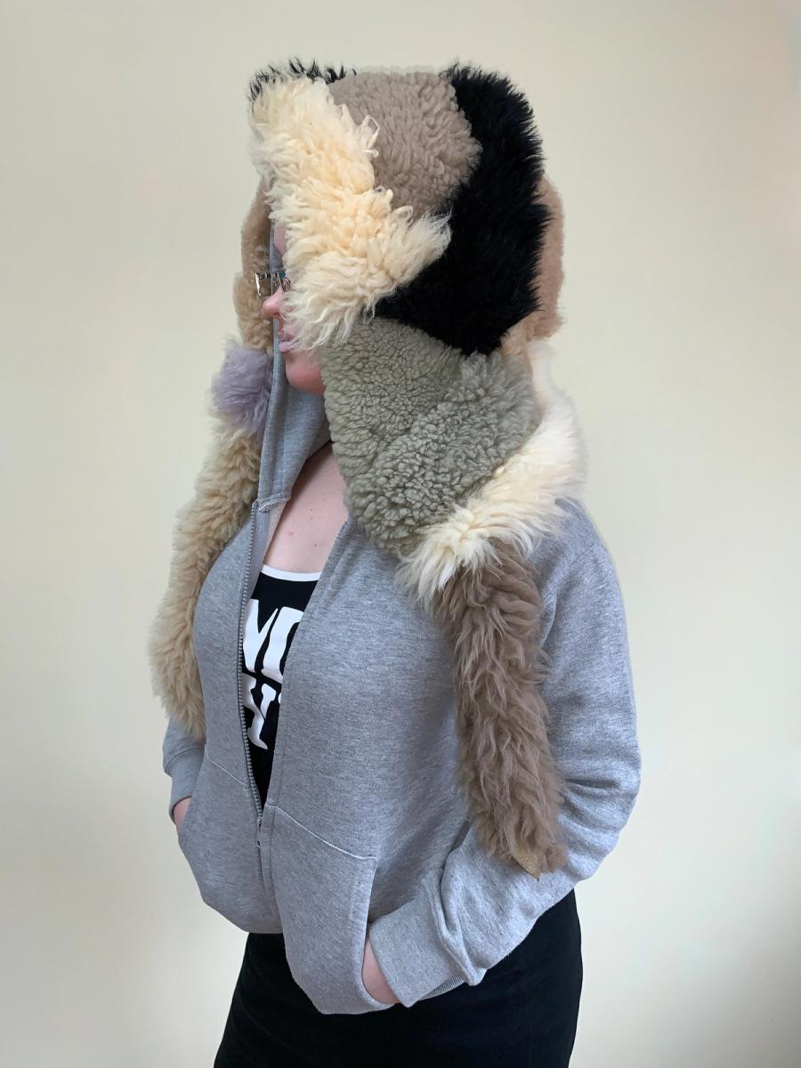 Tomoki Yurita Detachable Shearling Patchwork Hood product image