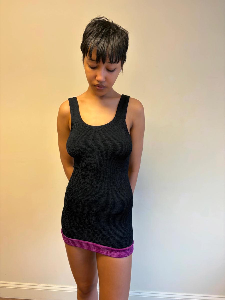 80s Liza Bruce Navy & Fuchsia Set product image