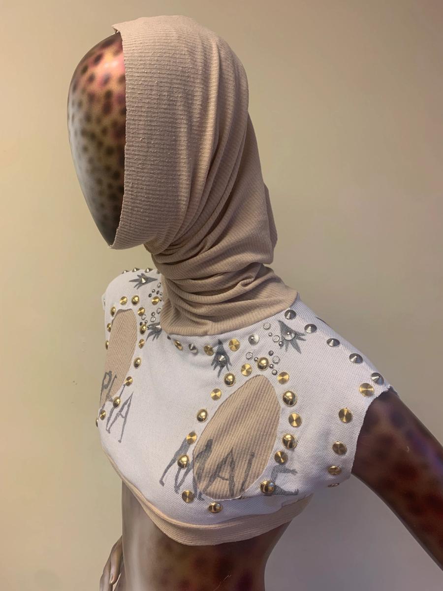 Alpha Male Studded Top With Tan Hood 2 product image