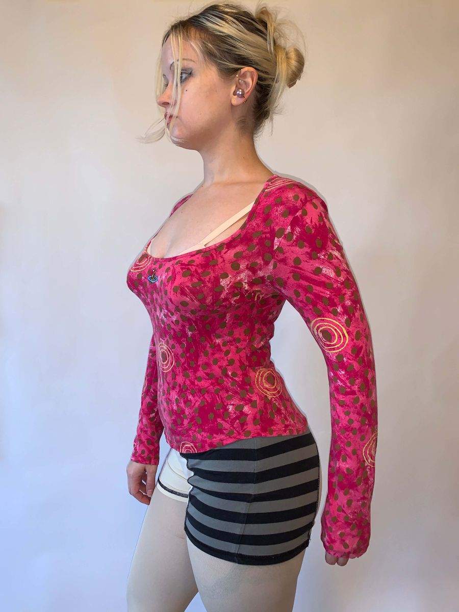 Vintage Vivienne Westwood Hot Pink Leopard Shirt product image