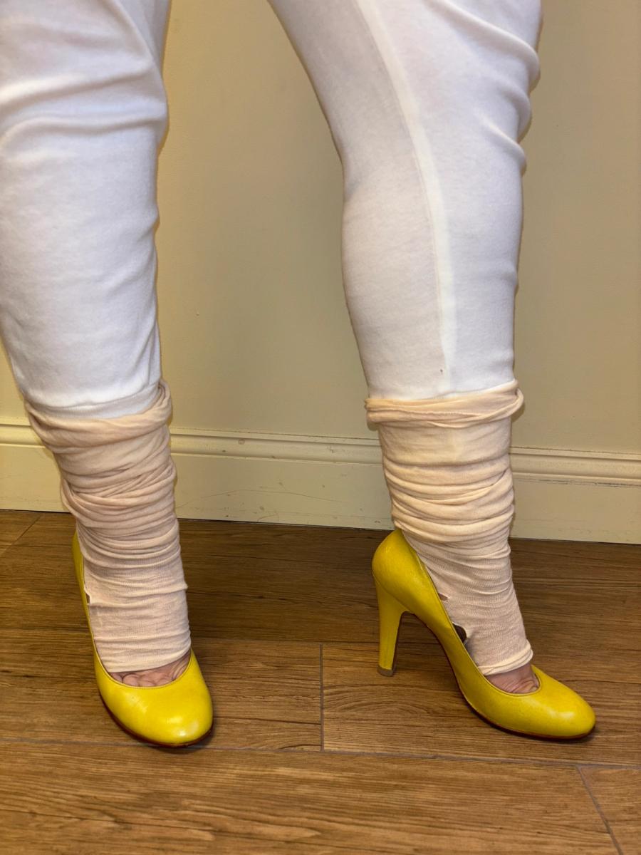 80s Norma Kamali Yellow Pumps product image