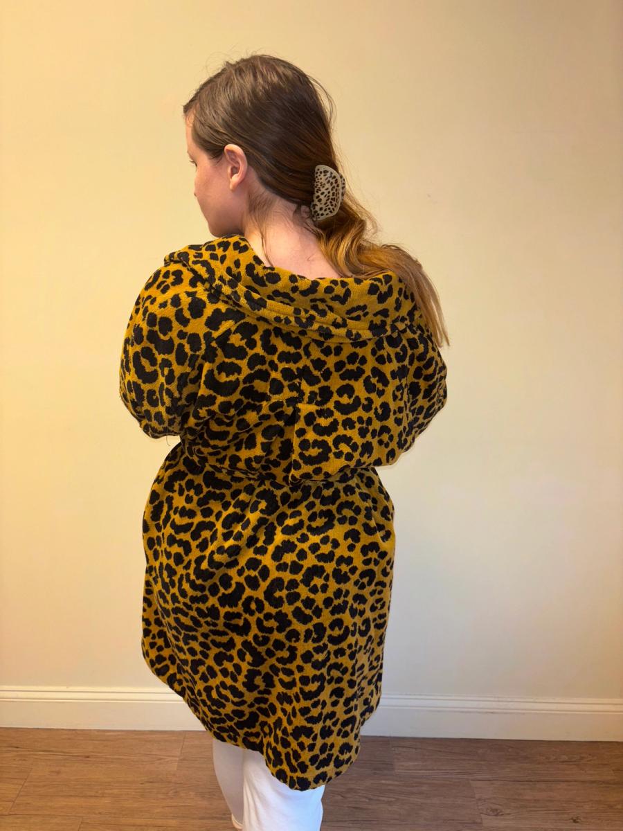 90s Chantal Thomass Leopard Print Robe Coat  product image
