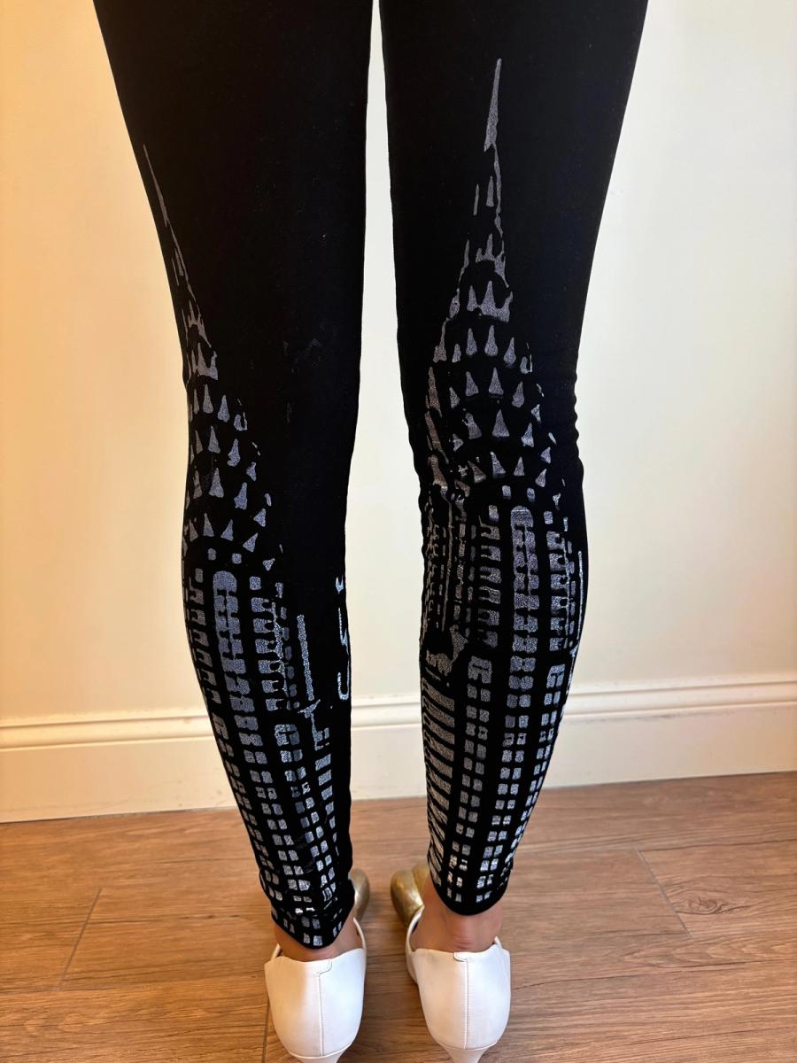 Rat and Chrysler Black Velvet Leggings product image