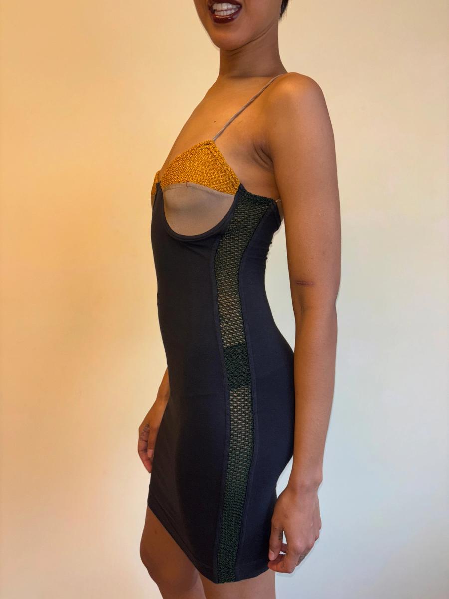80s Junior Gaultier Crochet Bodycon Dress product image