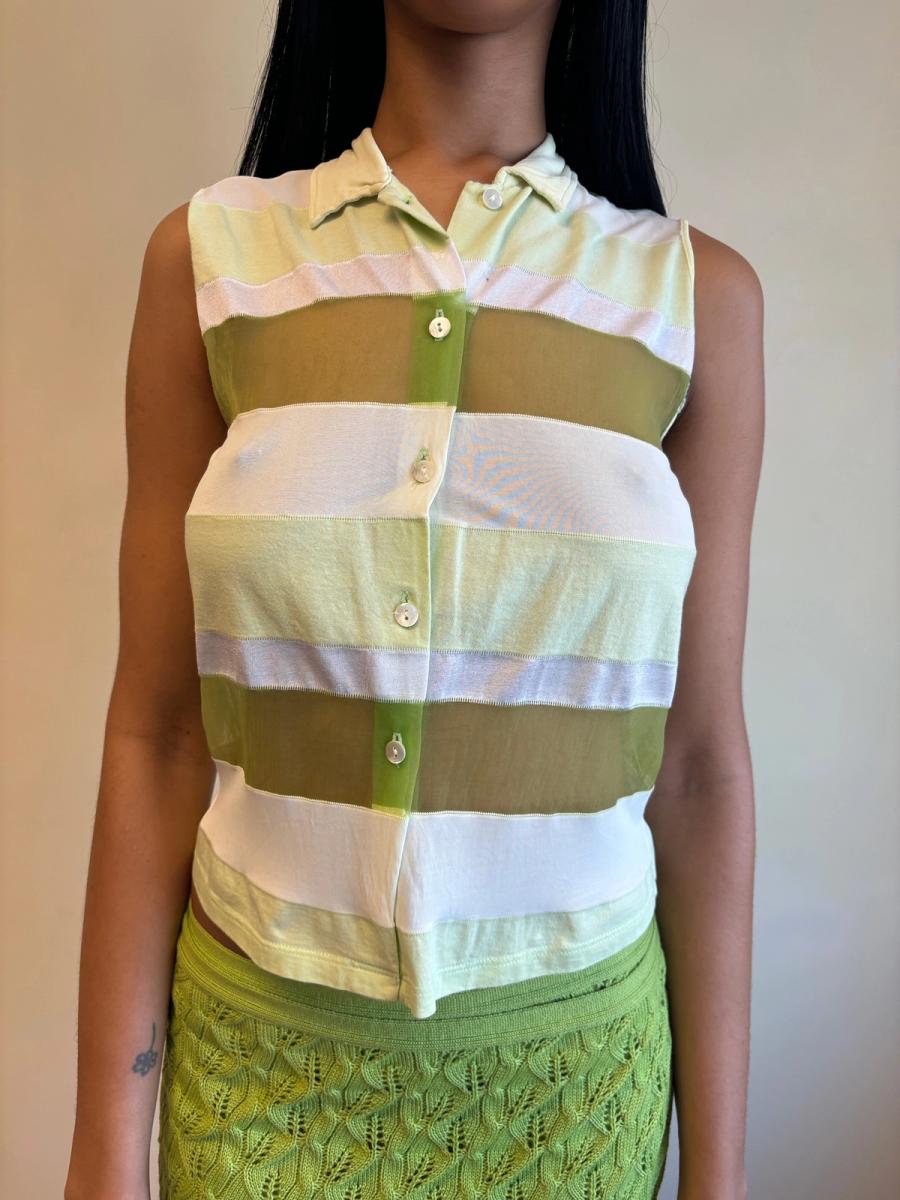 Marithé Francois Girbaud Cutout Mesh Tanktop product image