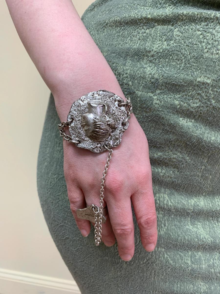 90s Jean-Paul Gaultier Plaster Cast Style Bracelet and Ring product image