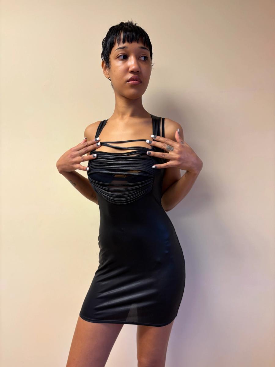 Patrice Catanzaro Butt Fringe Cutout Dress product image