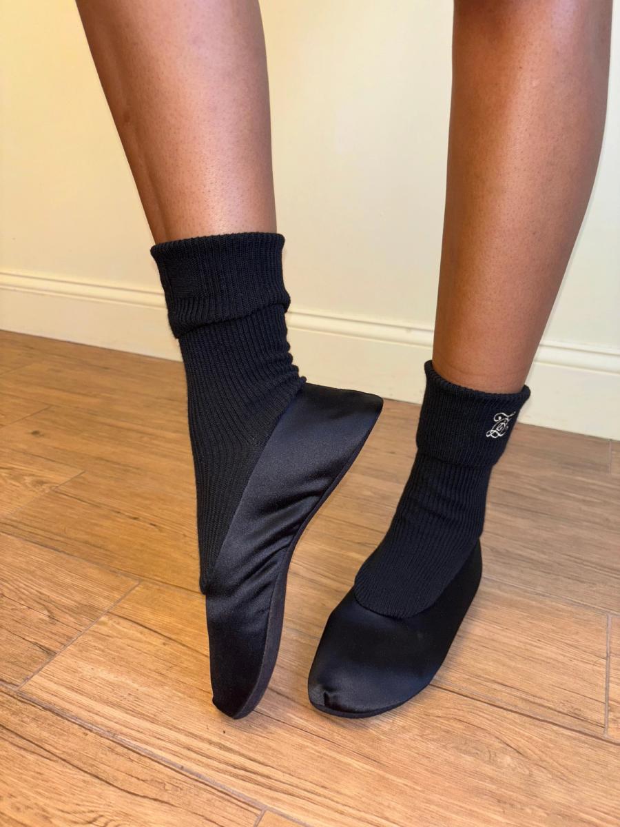 80s Chantal Thomass Built-in Sock Ballet Flats product image