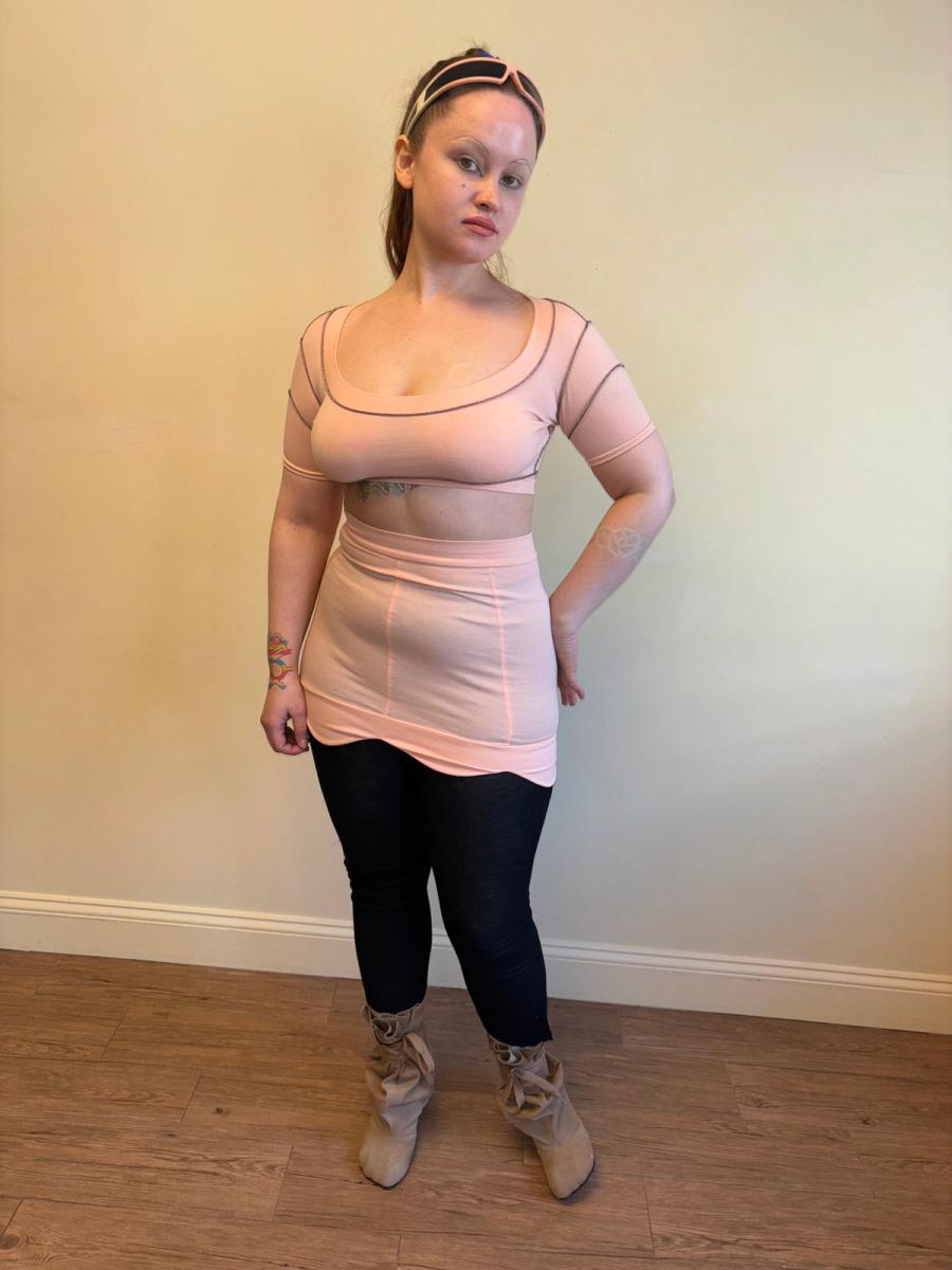 Pam Hogg Baby Pink Scalloped Set product image