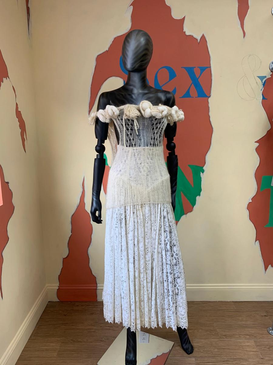 20,000,000 fragments Mohair Knit Top with Sculptural Neckline product image