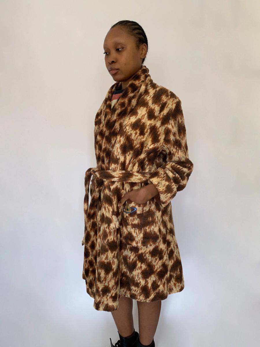 Vintage Vivienne Westwood Leopard Terrycloth Robe product image