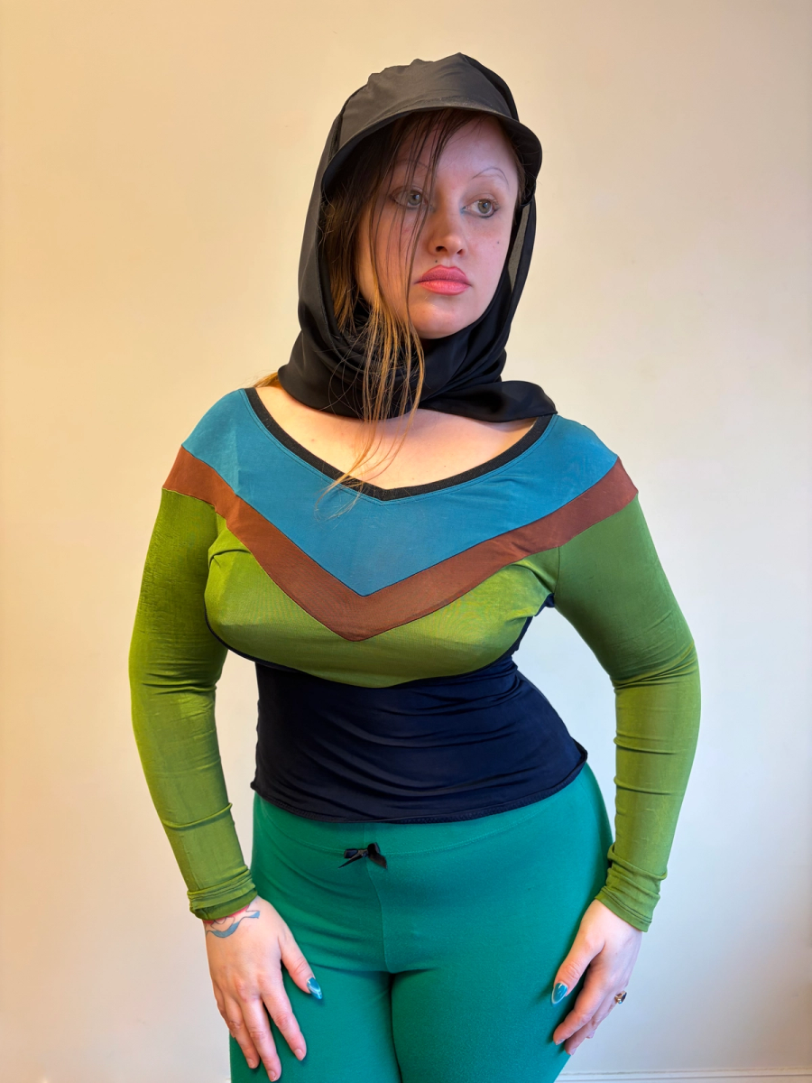 80s Junior Gaultier Chevron Jogging Top product image