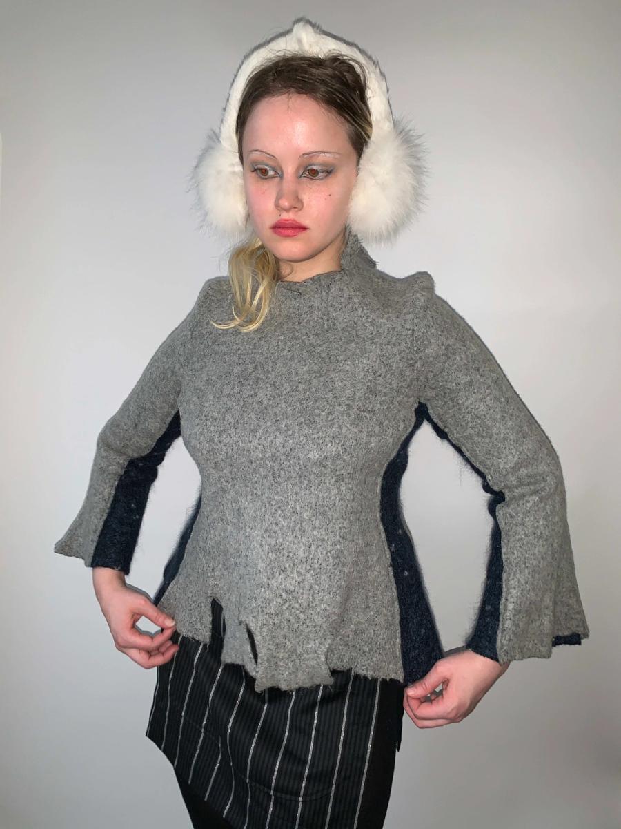 Yoshiki Hishinuma Irregular Felted Top product image