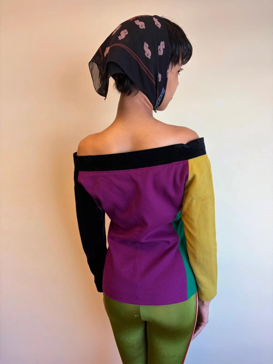 80s Gianni Versace Colorblock Jacket product image