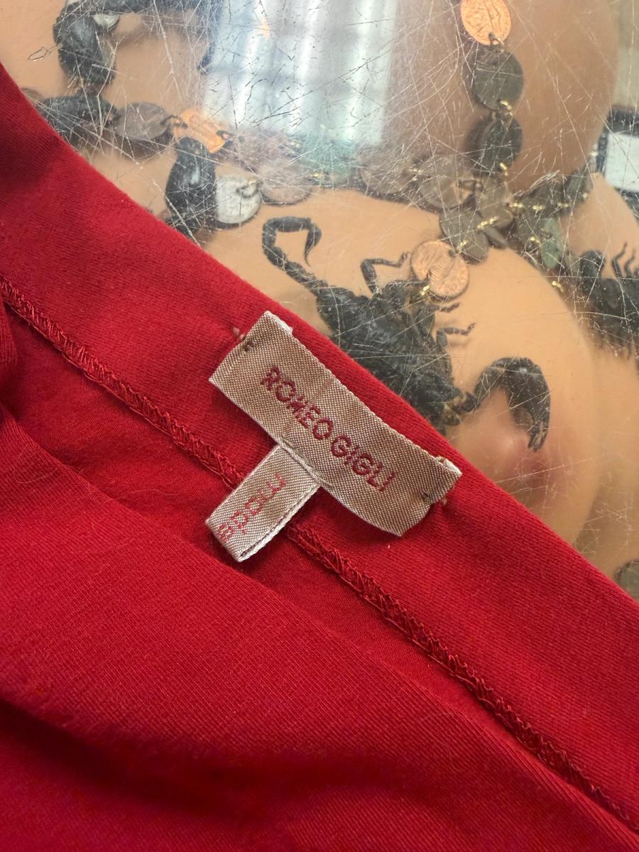 90s Romeo Gigli Red Asymmetrical Dress product image