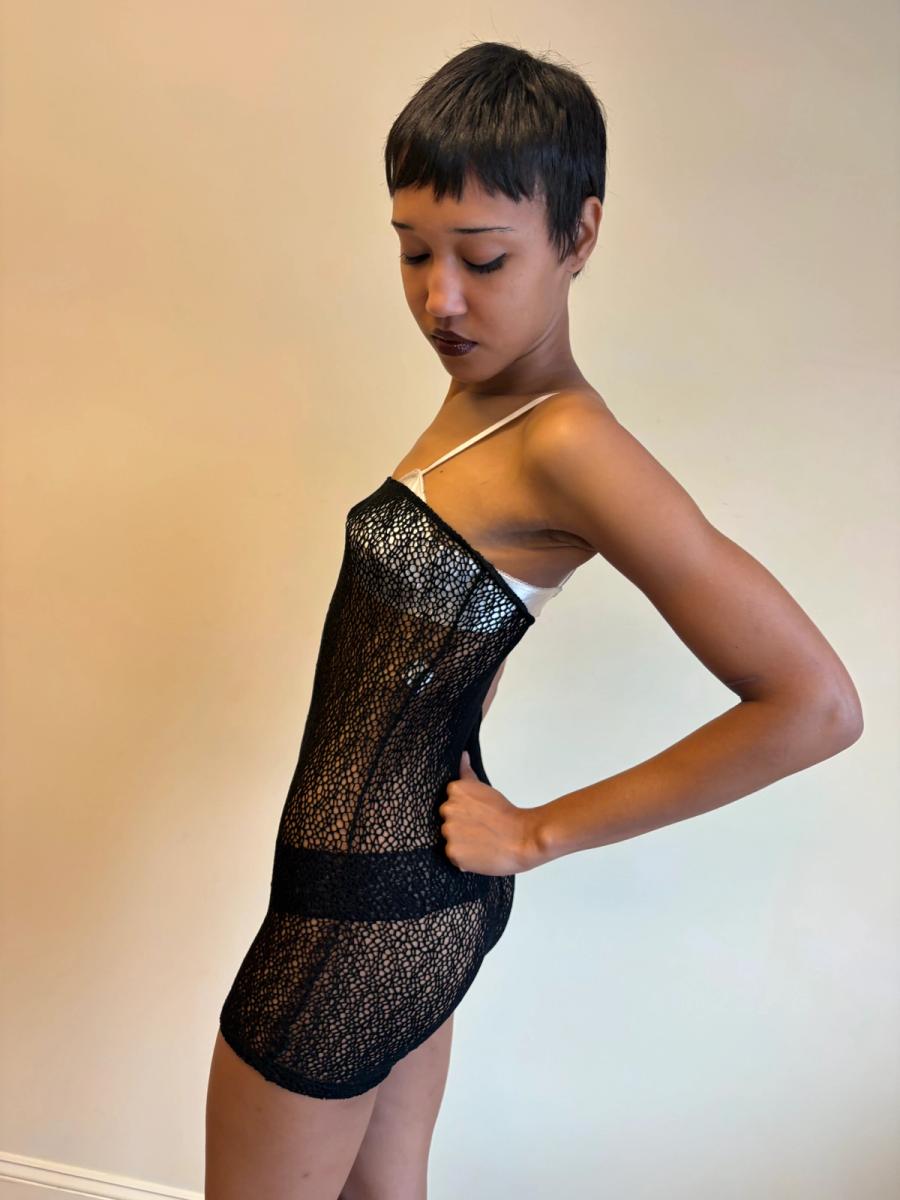 Vintage Dolce & Gabbana Strapless Mesh Bodysuit  product image