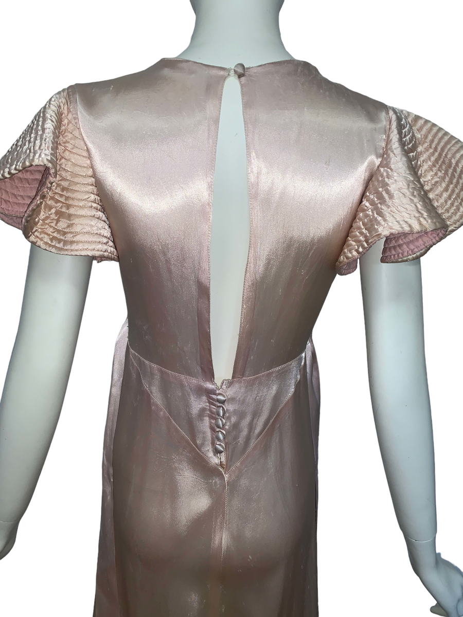 1930s Quilted Sleeve Dress product image