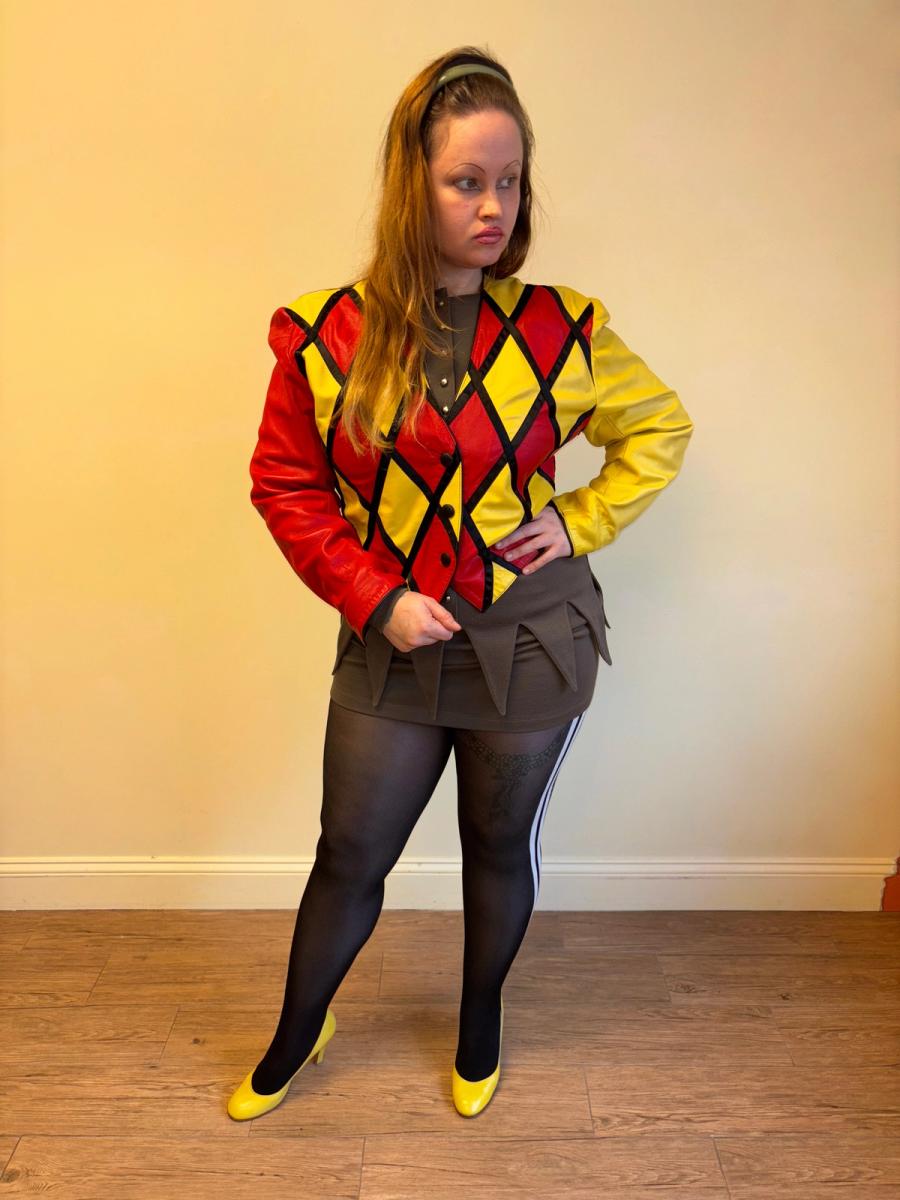 Scussi Gianfranco Harlequin Leather Jacket  product image