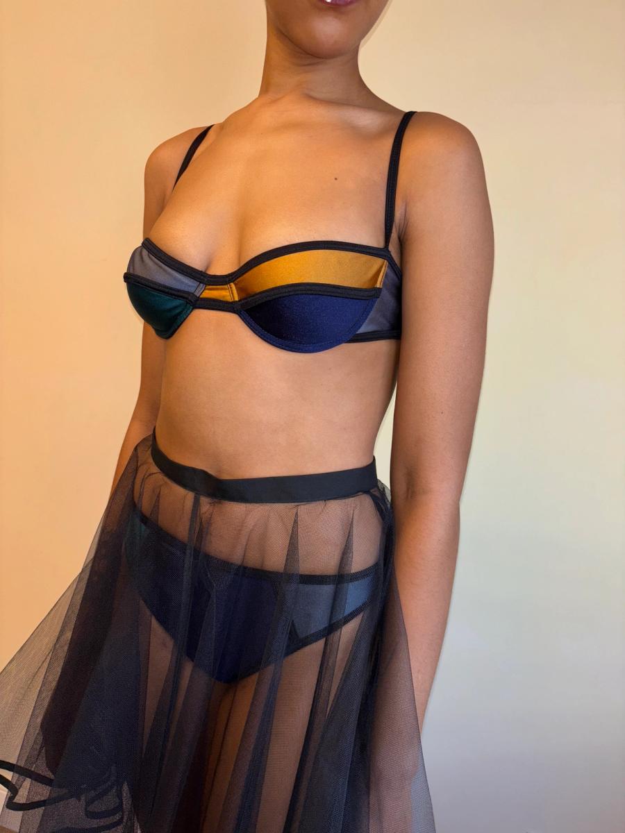 Vintage Chantal Thomass Color Blocked Bikini product image