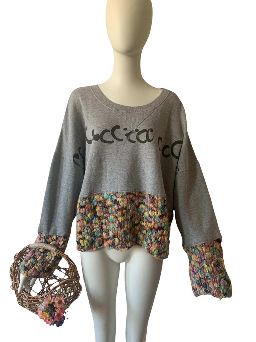 Nozomi Ishiguro Slouchy Crochet Sweatshirt product image