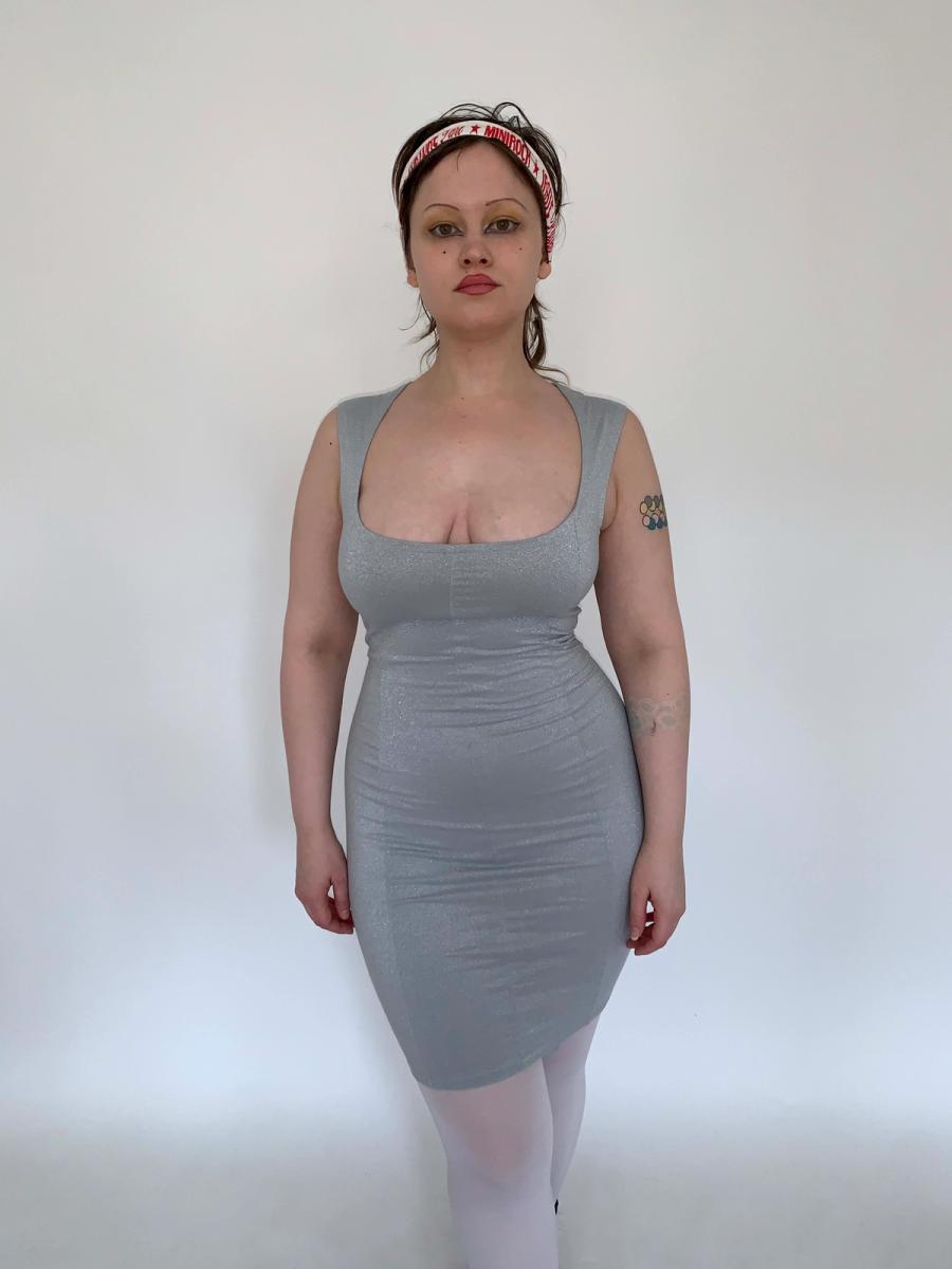 80s/90s Pam Hogg Glitter Bodycon Dress  product image