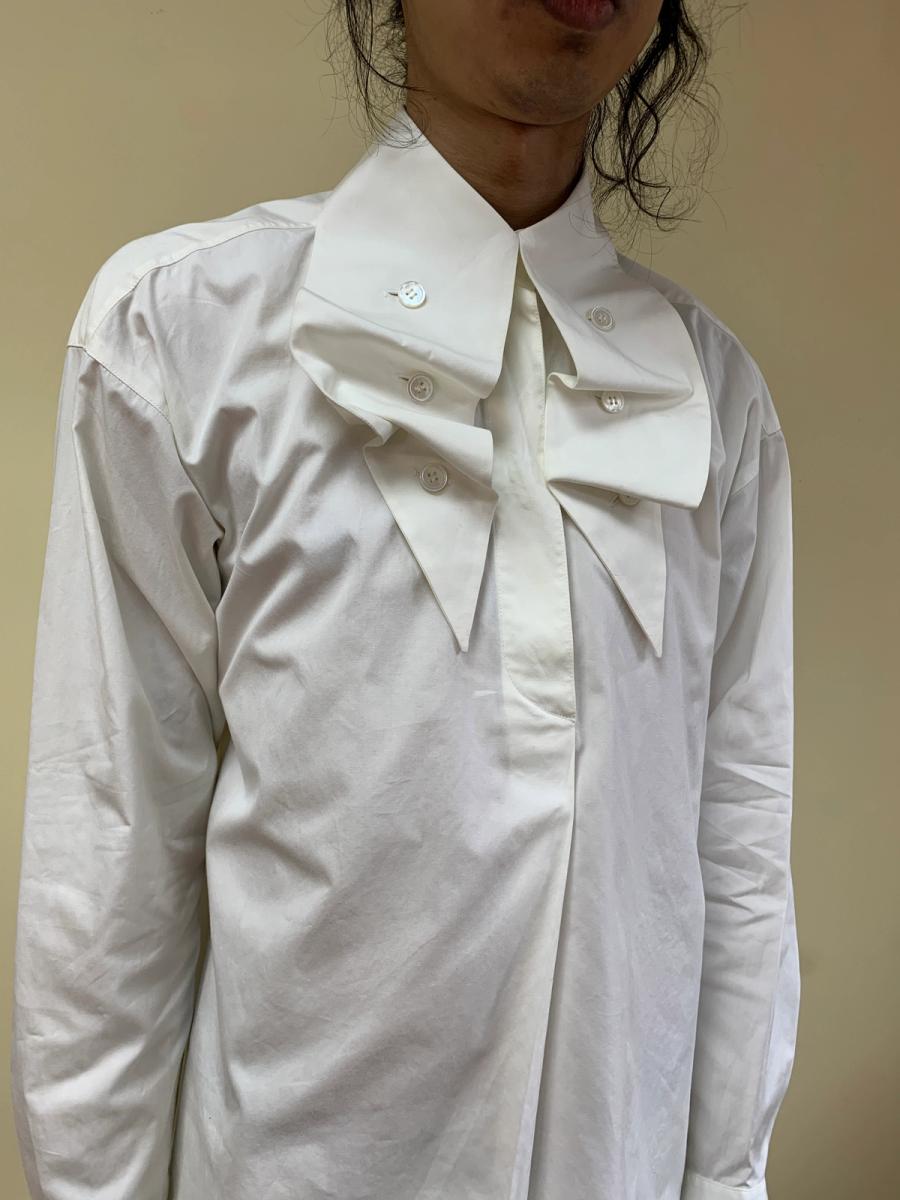 1980s Issey Miyake Button Collar Poet Blouse product image