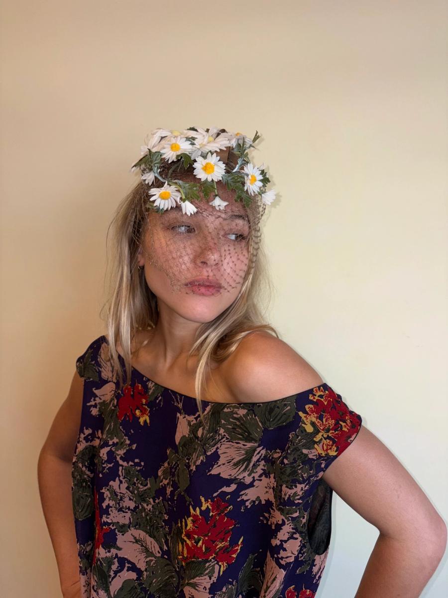 1950s Daisy Net Head Piece product image