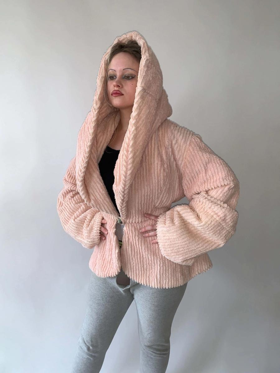 Norma Kamali Toweling Hooded Jacket product image