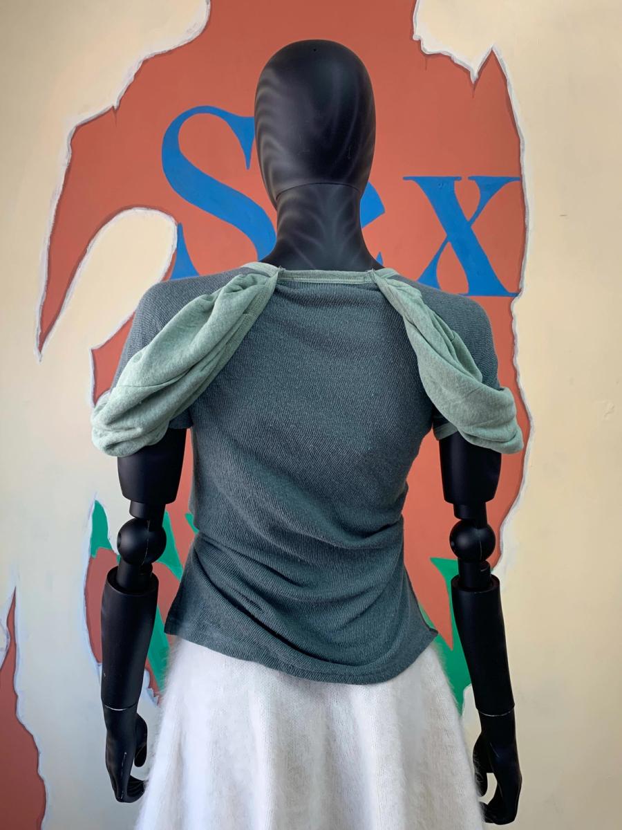 Beauty: Beast Ruched Bubble Sleeve Top product image