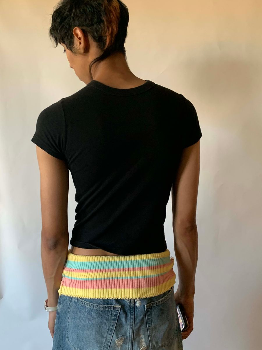 Nozomi Ishiguro Extreme High Waist Denim Skirt product image