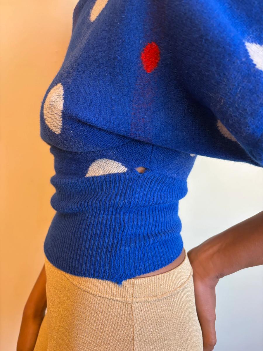 80s Dorothée Bis Polka Dot Sweater product image