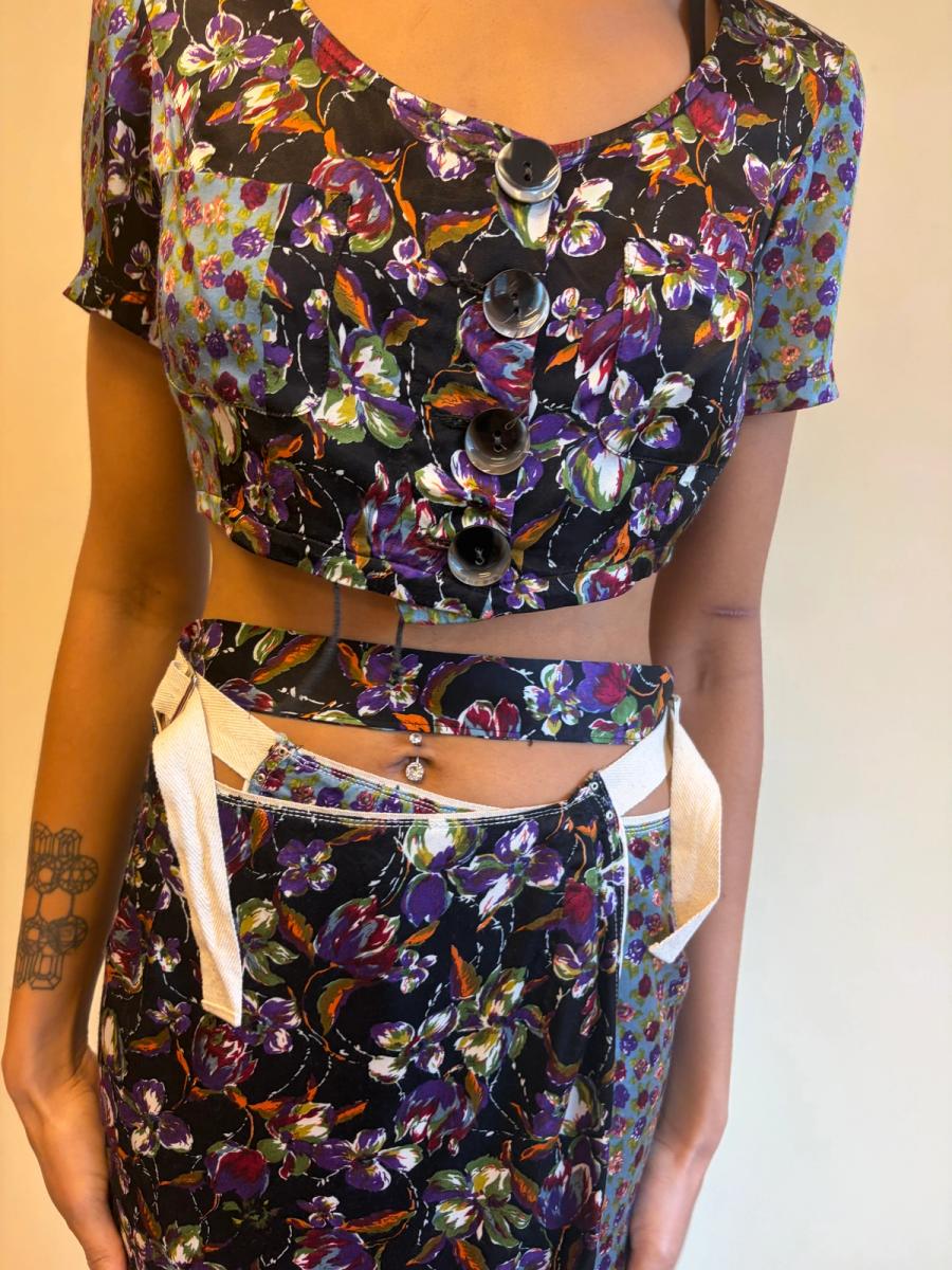 S/S 1994 Jean-Paul Gaultier Runway Floral Ensemble  product image