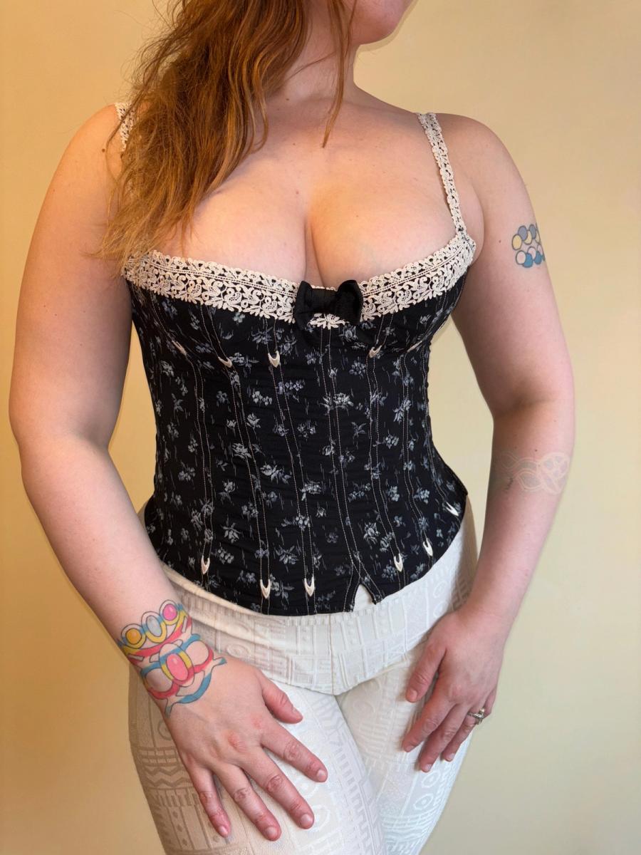 Vintage Chantal Thomass Floral Bustier product image